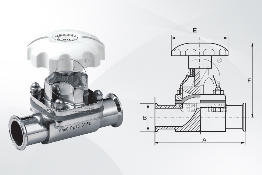 不锈钢卫生级隔膜阀